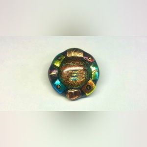 💚 3 for $30 💚 Vintage Dichroic Glass Pendant/Brooch
